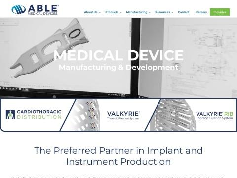 Able Medical Devices - First-to-Market Bioactive PEEK Thoracic Fixation Systems