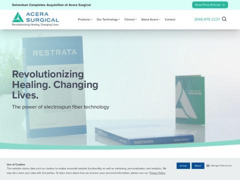 Acera Surgical - Pioneer in Synthetic Electrospun Biomaterials for Regenerative Wound Care