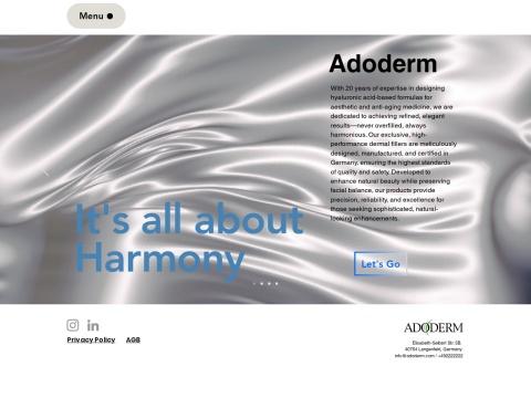 Adoderm GmbH（艾德德姆有限公司） - German Aesthetic Medicine & Hyaluronic Acid Fillers Specialist