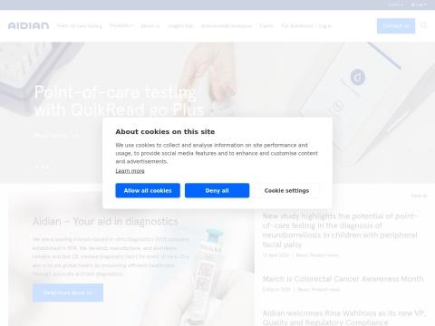 Aidian Oy - Finnish Leader in Point-of-Care Diagnostic Solutions