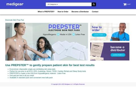 Medigear, LLC - Manufacturer of PREPSTER Electrode Skin Prep Pads for Diagnostic Testing